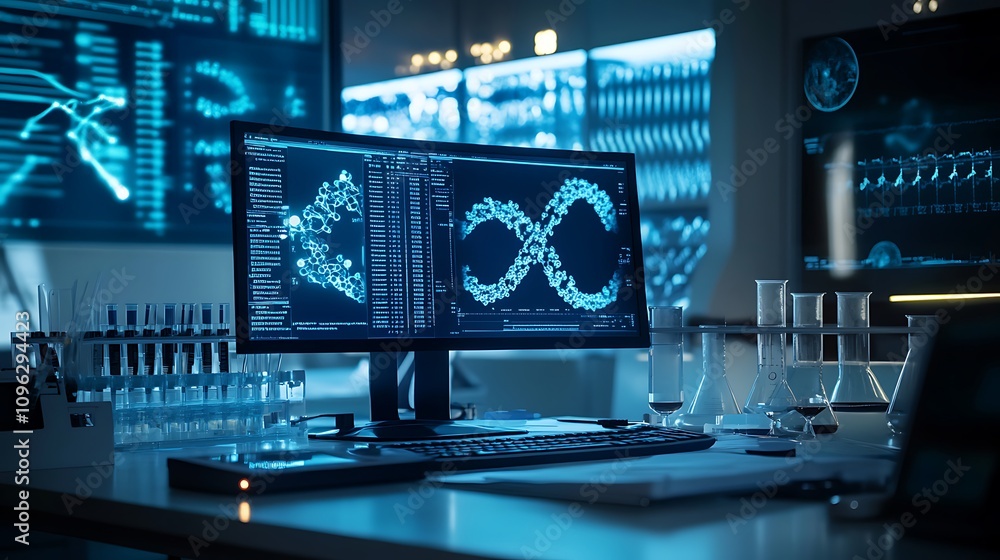 An advanced biology research facility with digital tools for studying the molecular mechanisms of disease and treatment An advanced biology research facility with digital tools for studying the molecular mechanisms of disease and treatment