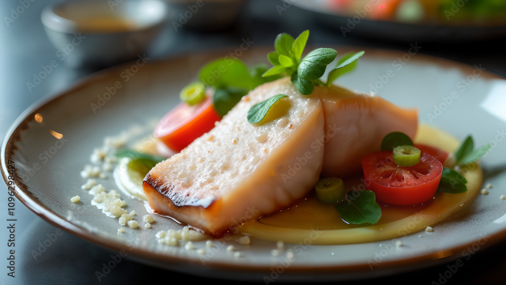 Elegant Swordfish Fillet Presentation