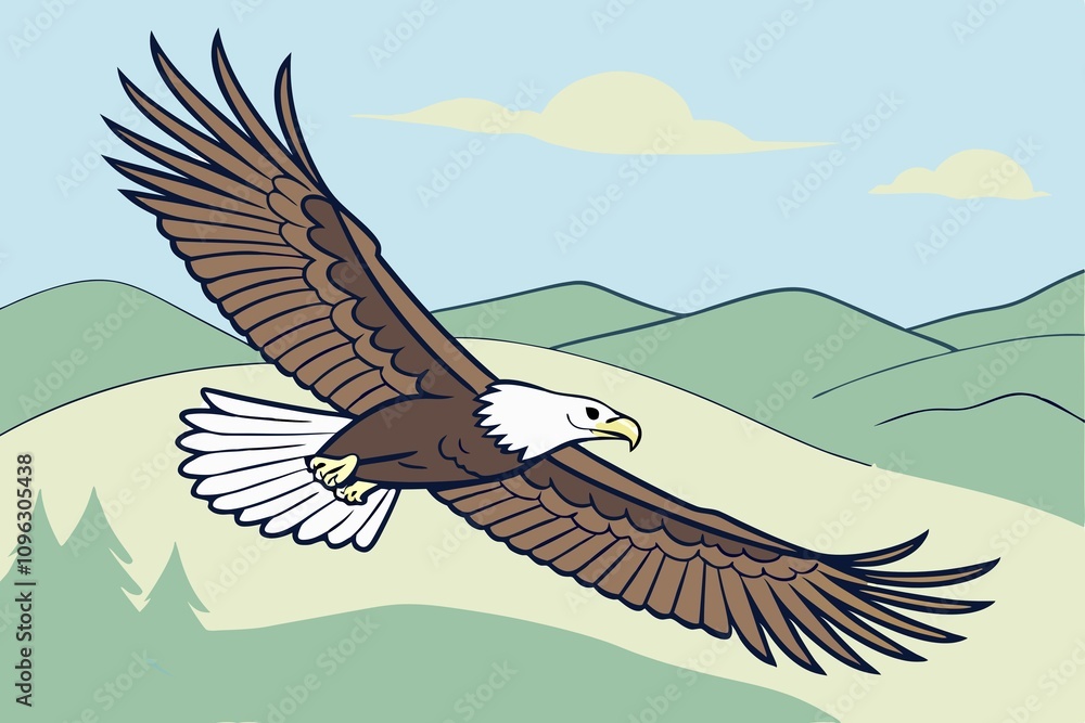 Obraz premium Eagle flight