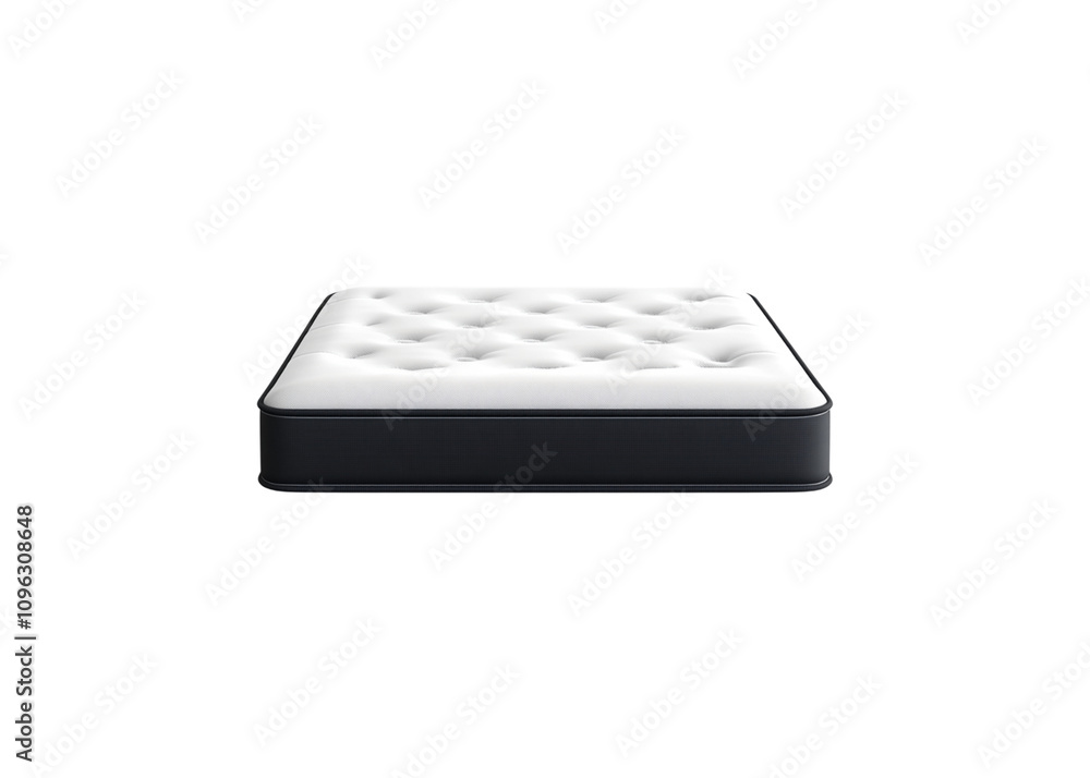 one mattress isolated on transparent background one mattress isolated on transparent background