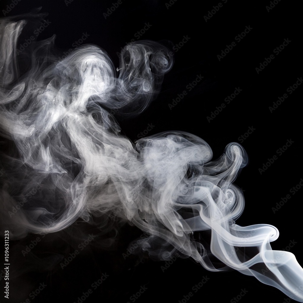 Fototapeta premium white fog or smoke on transparent background