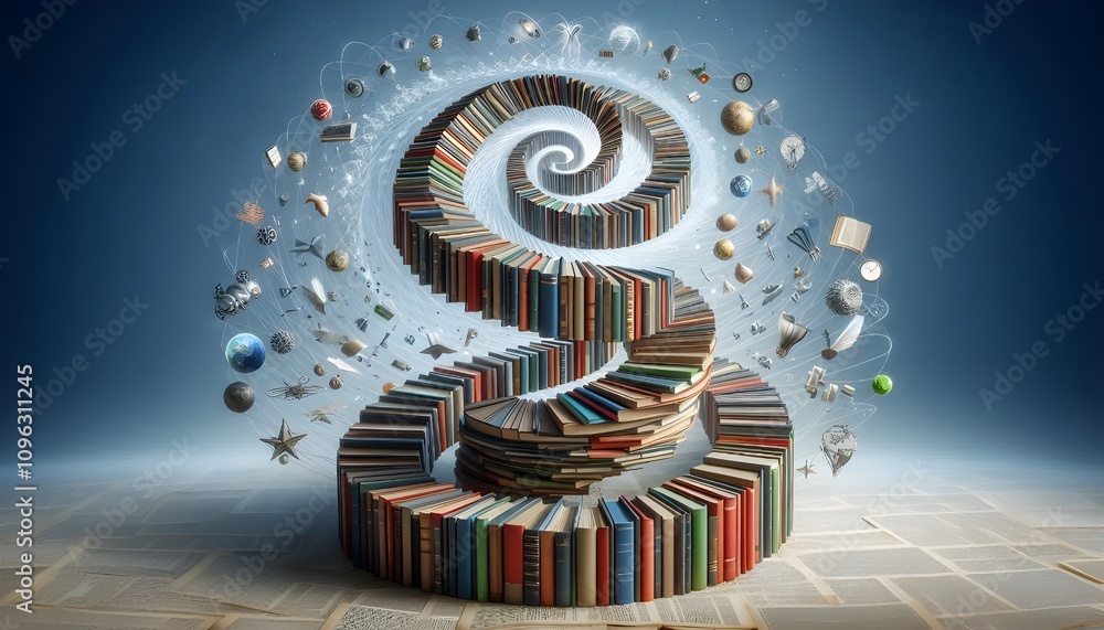 Fototapeta premium knowledge staircase concept