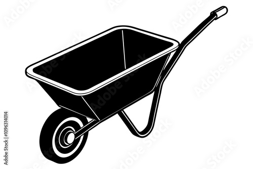 Illustration wheelbarrow icon