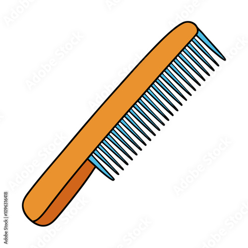 Creative Comb Icon Vector.