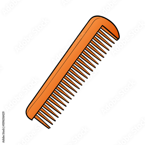 Creative Comb Icon Vector.