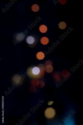 Coloured bokeh lights