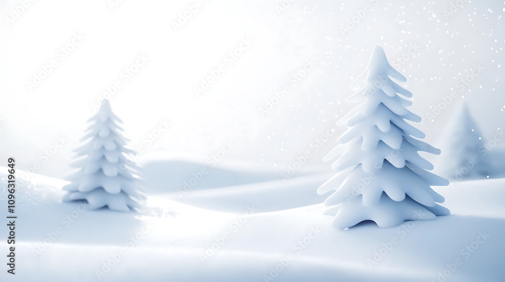 christmas tree on snow christmas tree on snow