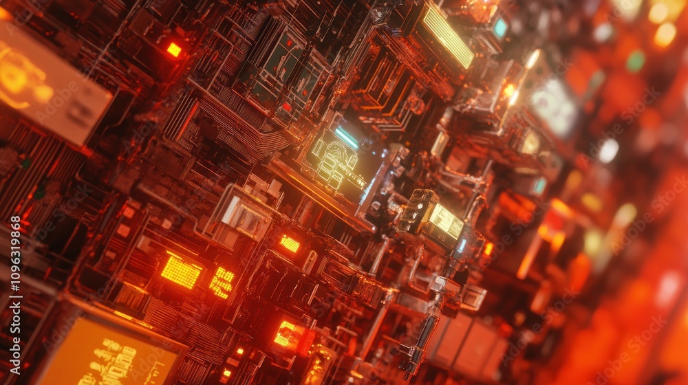 Abstract Digital Circuitry Abstract Digital Circuitry
