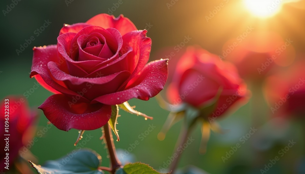 Close-up of a rose bouquet with morning dew, leaving ample copy space for Valentine’s Day promotions or romantic event invitations. Close-up of a rose bouquet with morning dew, leaving ample copy space for Valentine’s Day promotions or romantic event invitations.