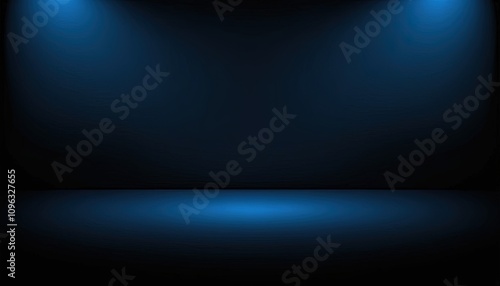 Abstract luxury gradient blue background. smooth dark blue with black vignette studio banner., vibrant 24