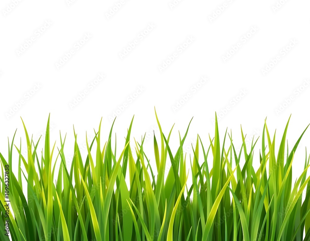 green grass isolated on white green grass isolated on white