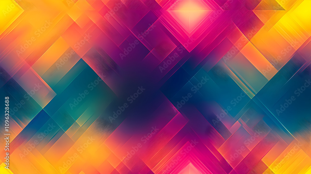 Seamless Abstract Gradient Background with Geometric Squares and Vibrant Pink, Yellow, and Blue Tones for Modern Digital Designs Seamless Abstract Gradient Background with Geometric Squares and Vibrant Pink, Yellow, and Blue Tones for Modern Digital Designs