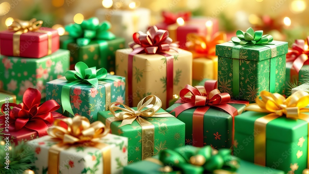 Eco-friendly Christmas wrapping. Eco-friendly Christmas wrapping.