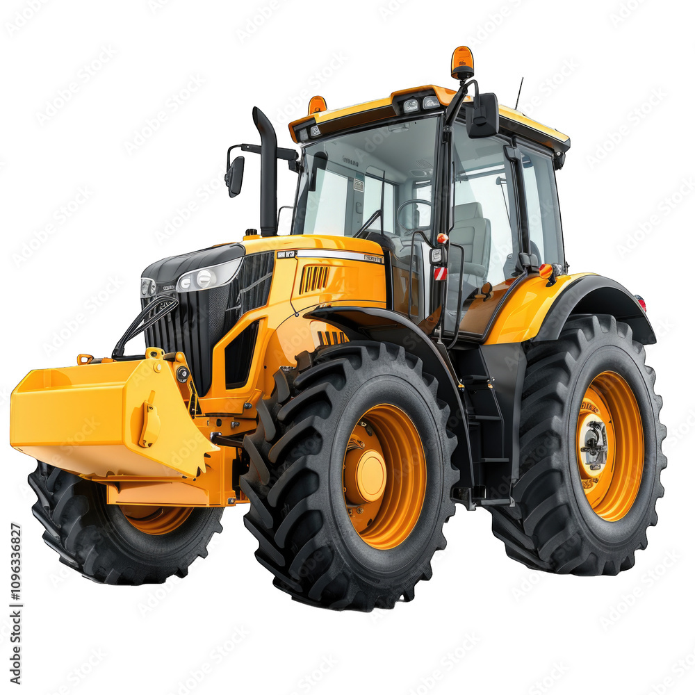 Tractor PNG Cutout on Transparent Background, Isolated Generative AI Tractor PNG Cutout on Transparent Background, Isolated Generative AI
