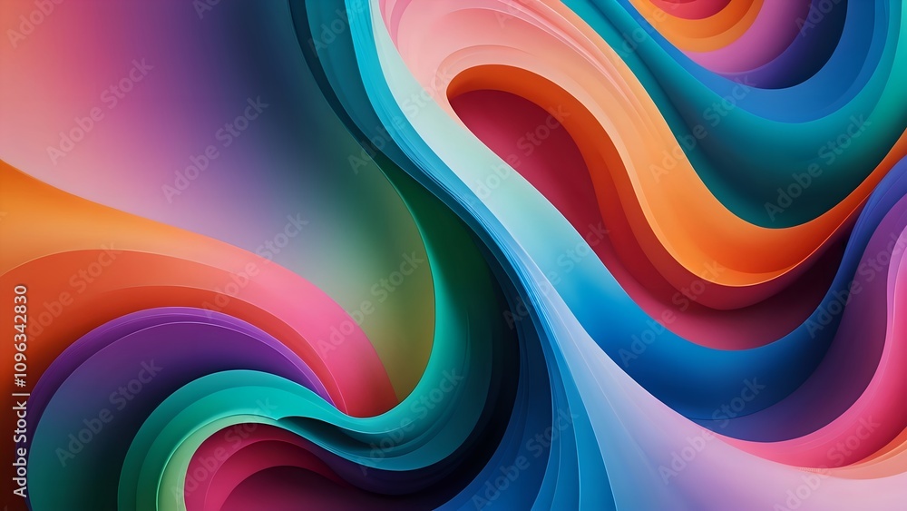 Energetic Flow of Colors Background Energetic Flow of Colors Background