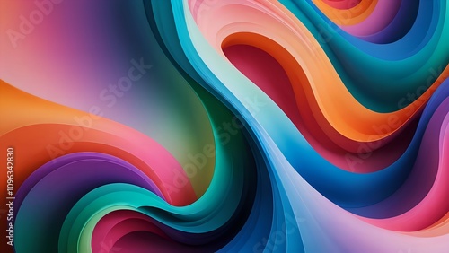 Energetic Flow of Colors Background