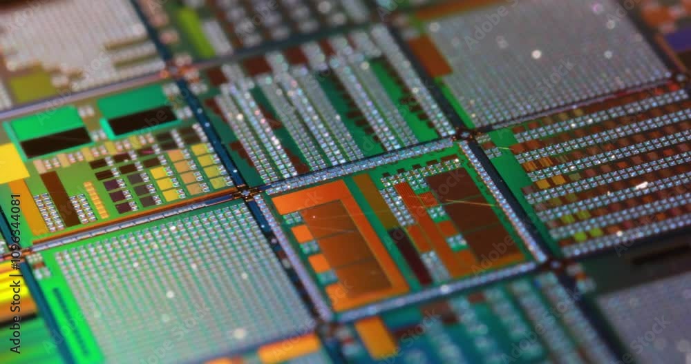 Silicon semiconductor wafer close-up. In electronics, a wafer also called a slice or substrate is a thin slice of semiconductor, a crystalline silicon, used for the fabrication of integrated circuits