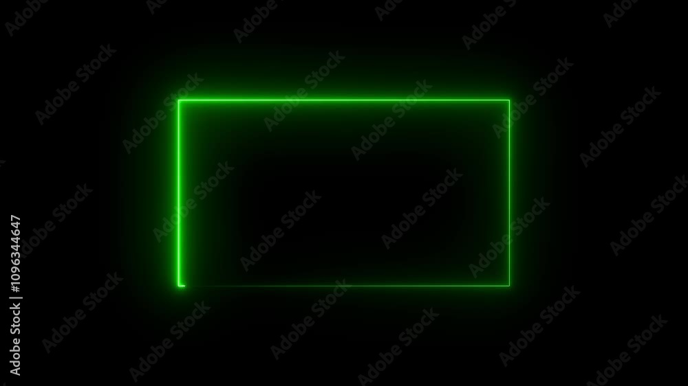 Neon line frame. Red Neon Light Animated Glowing Border in the shape rectangle glowing and futuristic energy line animation.. Stylish neon frame Neon line frame. Red Neon Light Animated Glowing Border in the shape rectangle glowing and futuristic energy line animation.. Stylish neon frame