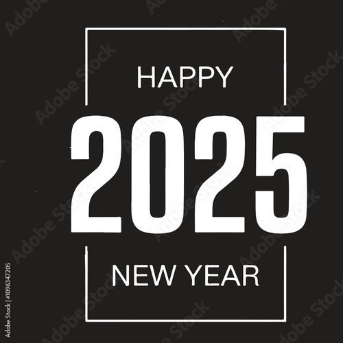  A cheerful graphic New Year 2025, featuring celebratory motifs and bright colors.

 