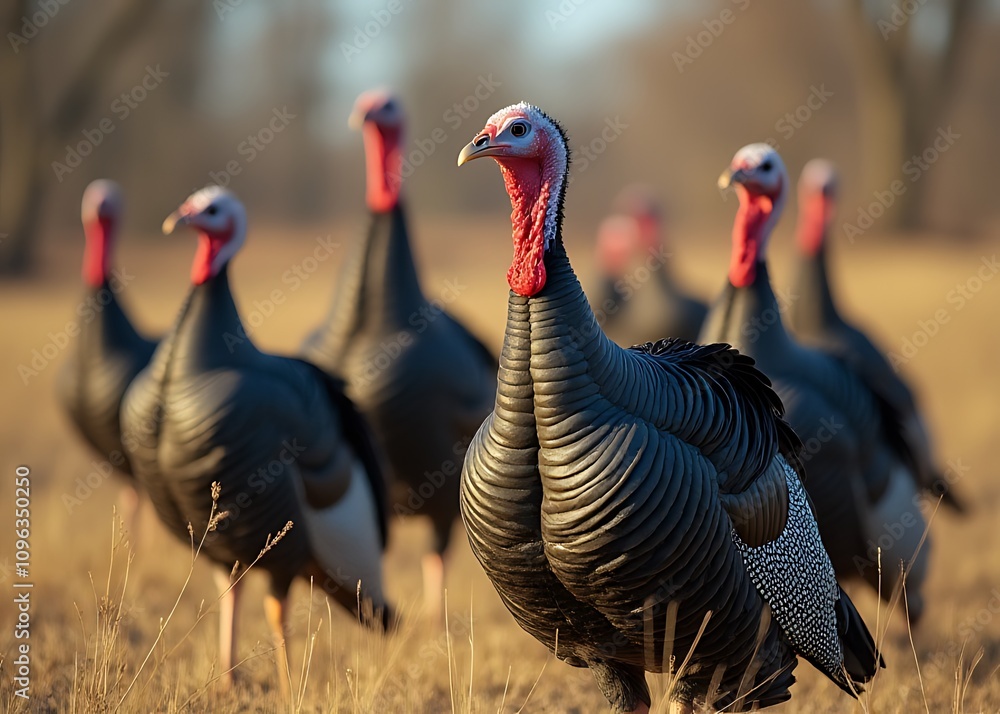Turkeys Roaming Turkeys are bred and raised on farms where they can roam freely in ...