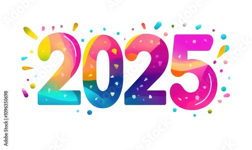 A colorful vector logo of the numbers 