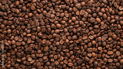 Close-Up of Textured Coffee Beans on a Background