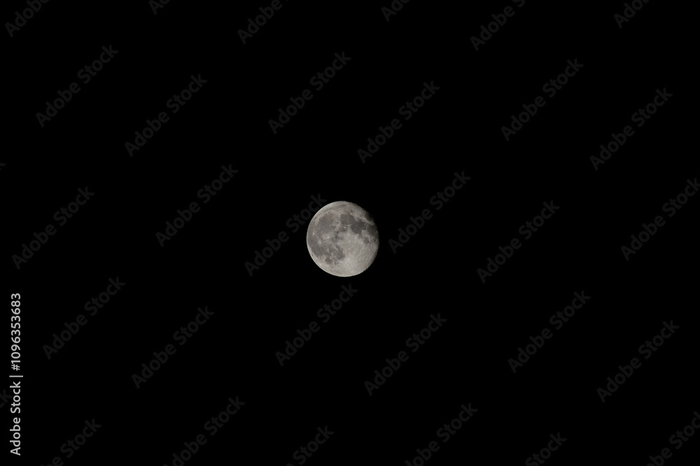 Full Moon Lunar Surface Photography in a Black Night Sky with Negative Space Full Moon Lunar Surface Photography in a Black Night Sky with Negative Space