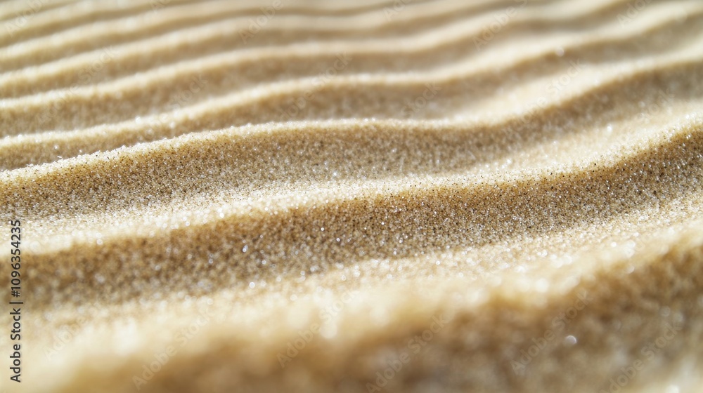 Close-up of golden sand dunes with intricately patterned ripples and a soft, sunlit glow. Close-up of golden sand dunes with intricately patterned ripples and a soft, sunlit glow.