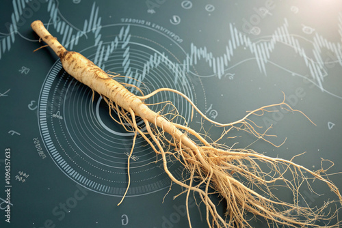 Sound Wave Ginseng – Ginseng Root Suspended in Vibrational Energy for Healing photo