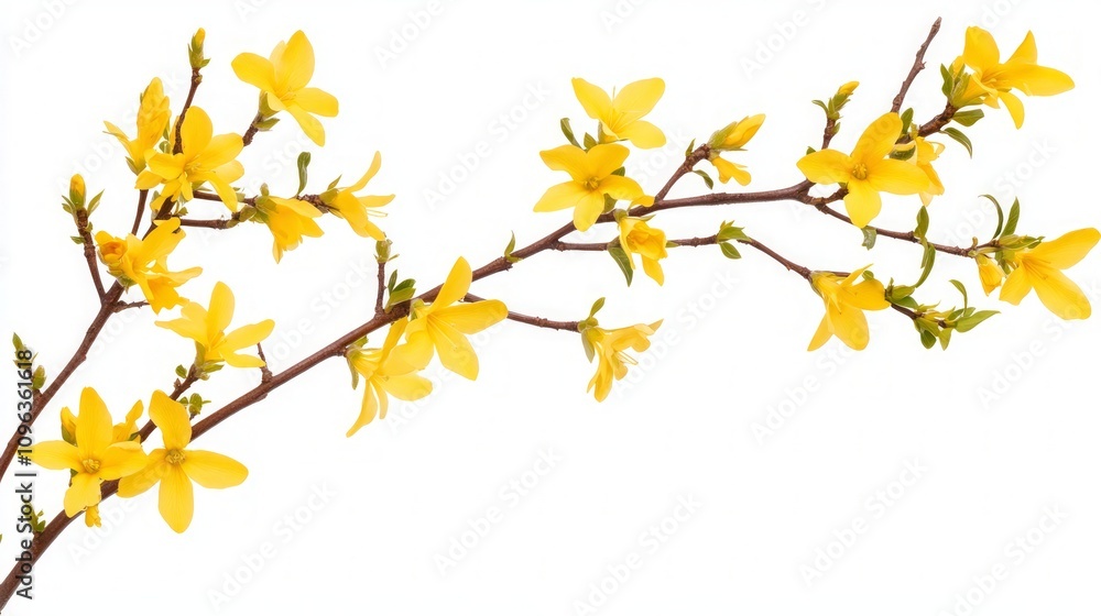 Spring Yellow Flowers Branch Spring Yellow Flowers Branch