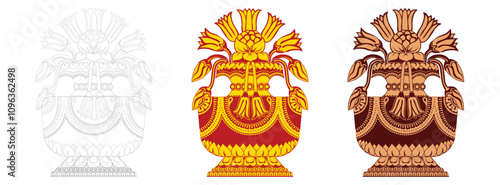 Sri Lankan Traditional Punkalasa illustration Art