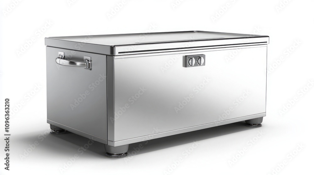 Sleek Stainless Steel Commercial Storage Box Sleek Stainless Steel Commercial Storage Box