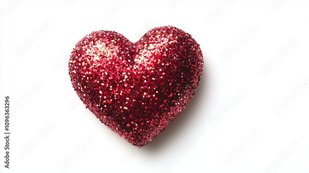 Sparkling Red Heart Decoration Sparkling Red Heart Decoration