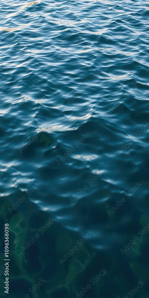Fototapeta premium Rippling water surface with smooth, flowing texture, nature
