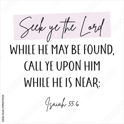 Christian verse, Bible verse text vector, Printable scripture text, Bible text art vector	