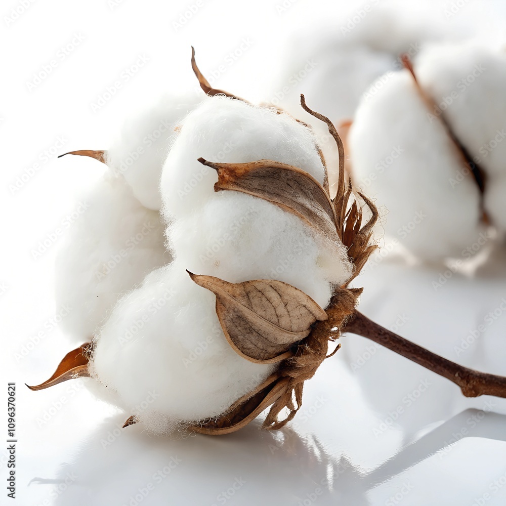 cotton buds on white background cotton buds on white background