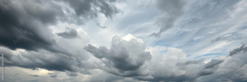 Obraz premium Abstract background of swirling clouds in a stormy sky, moody, weather