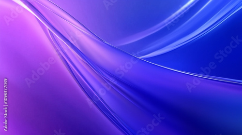 Futuristic Technology Abstract Background with Glowing Curved Lines