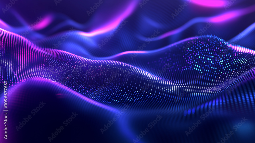 Futuristic Technology Abstract Background with Glowing Curved Lines Futuristic Technology Abstract Background with Glowing Curved Lines
