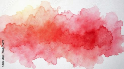 Wallpaper Mural Watercolor Background Flowing Red and Gold Stains with Liquid Ink Movement in a Fluid Design Torontodigital.ca