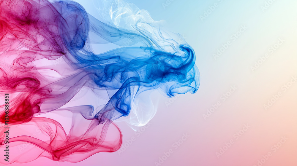 Smoke abstract design flowing in vibrant colors artistic background Smoke abstract design flowing in vibrant colors artistic background