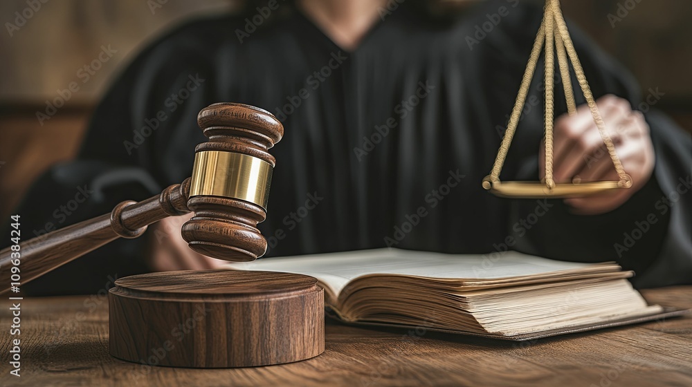 Judge Gavel Book Scales Justice Law Courtroom Judge Gavel Book Scales Justice Law Courtroom