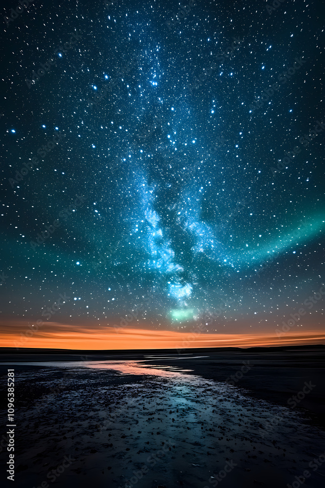 Beautiful auroras accompanied a huge and beautiful starry sky. A starry sky conceals nothing. The picture should have layers, a sense of depth, a sense of detail, high-definition. Beautiful auroras accompanied a huge and beautiful starry sky. A starry sky conceals nothing. The picture should have layers, a sense of depth, a sense of detail, high-definition.