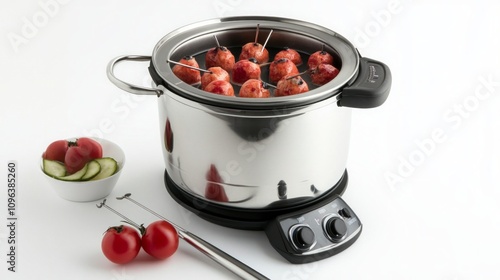 Modern Stainless Steel Electric Food Pot for Cooking photo