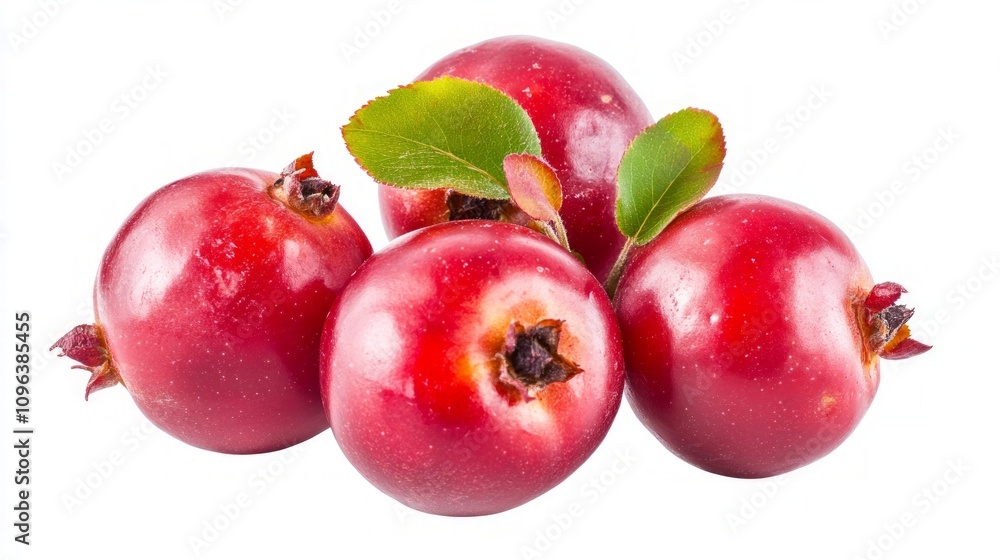 Fototapeta premium Vibrant Red Berries Cluster Closeup