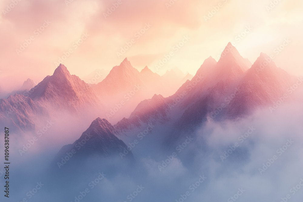Obraz premium sunrise over mountains