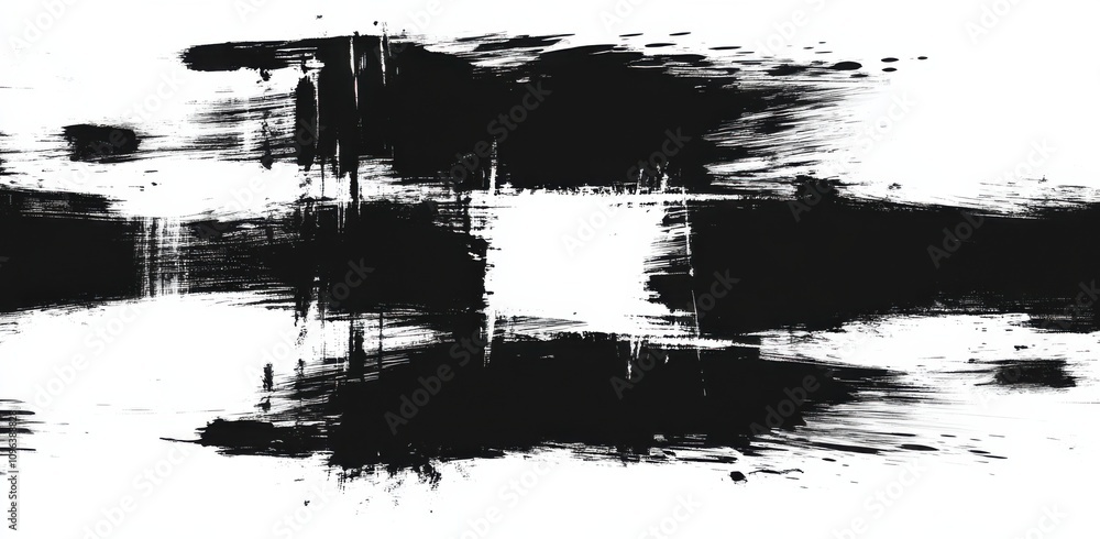 Close-up of an artist's brush painting a black and white checkered racing flag, fluttering in the wind, isolated on a white background. Close-up of an artist's brush painting a black and white checkered racing flag, fluttering in the wind, isolated on a white background.