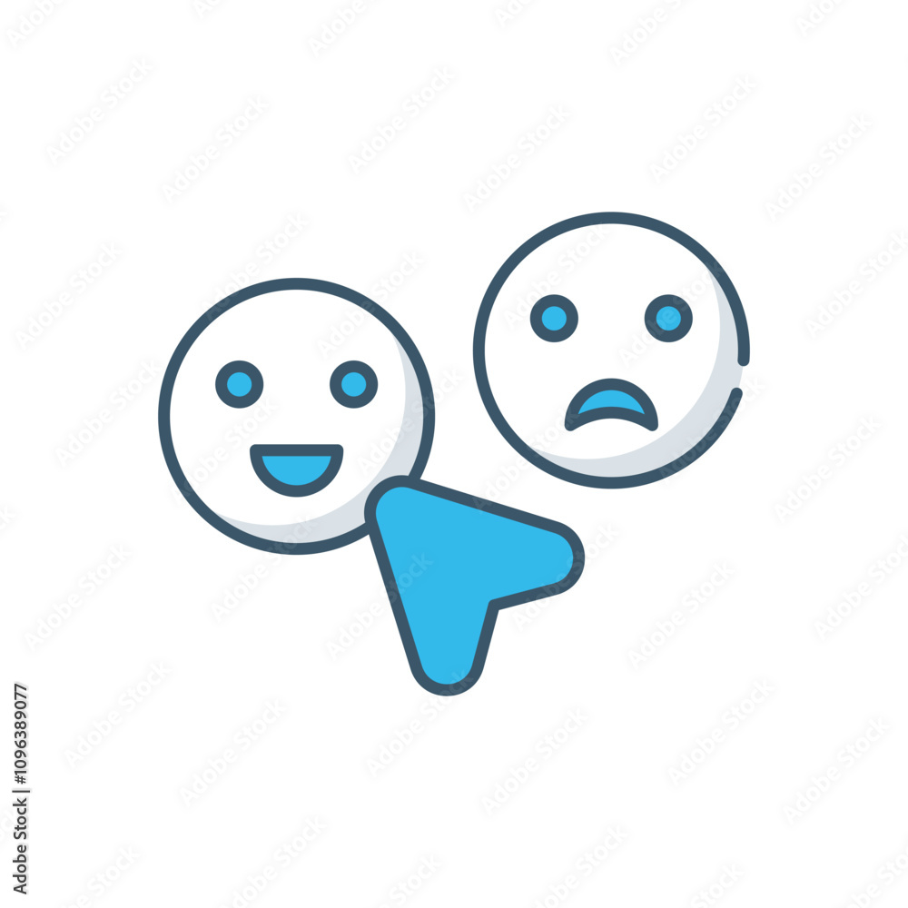 Naklejka premium Customer Response vector icon