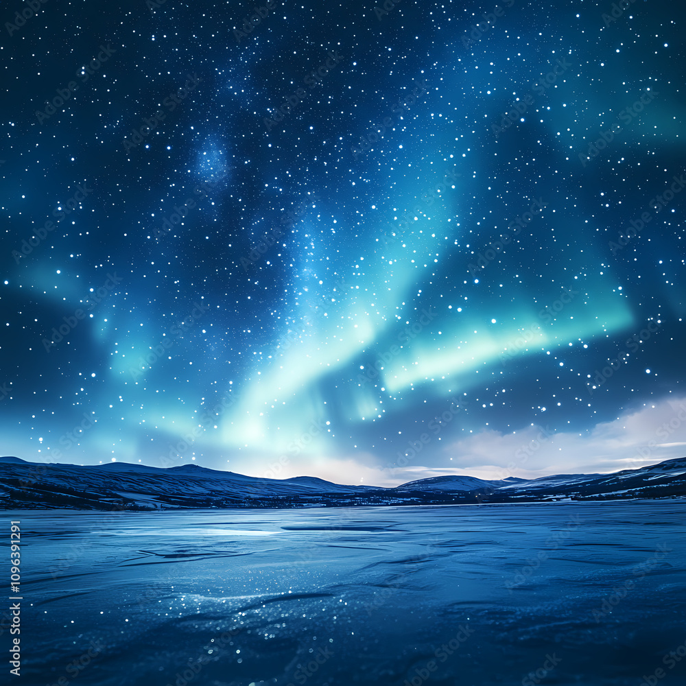 Beautiful auroras accompanied a huge and beautiful starry sky. A starry sky conceals nothing. The picture should have layers, a sense of depth, a sense of detail, high-definition. Beautiful auroras accompanied a huge and beautiful starry sky. A starry sky conceals nothing. The picture should have layers, a sense of depth, a sense of detail, high-definition.