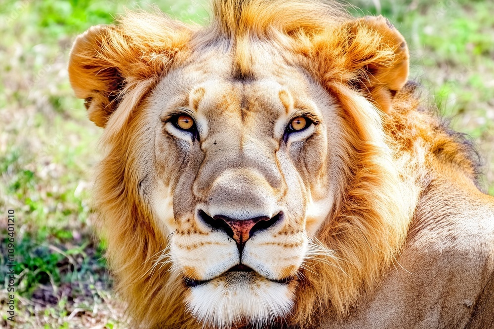 Fototapeta premium close up portrait of a lion